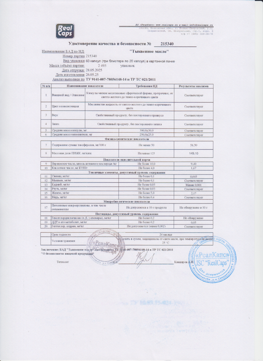 Паспорт №052025
